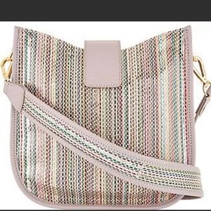 LOGO by Lori Goldstein Leather Crossbody Bag w/ Gu